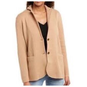 J.CREW Mercantile Tan sweater blazer- size L